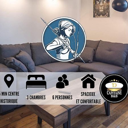 Le Logis De L'Arc - 5Min Hypercentre - Max 6 Personnes Apartment Troyes Ngoại thất bức ảnh